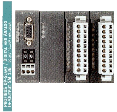 VIPA, System100V digital Input/Output and Analog Profibus-DP block.